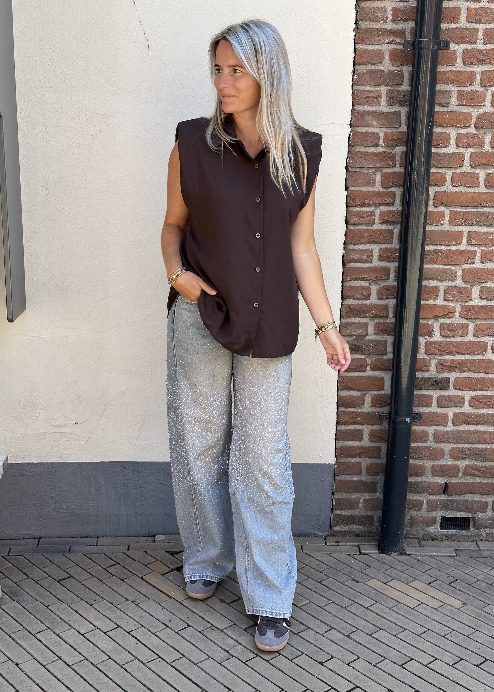 Ambika Blouse Demi - bruin