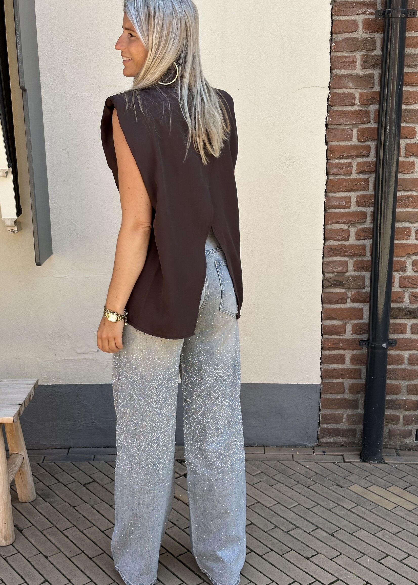 Ambika Blouse Demi - bruin