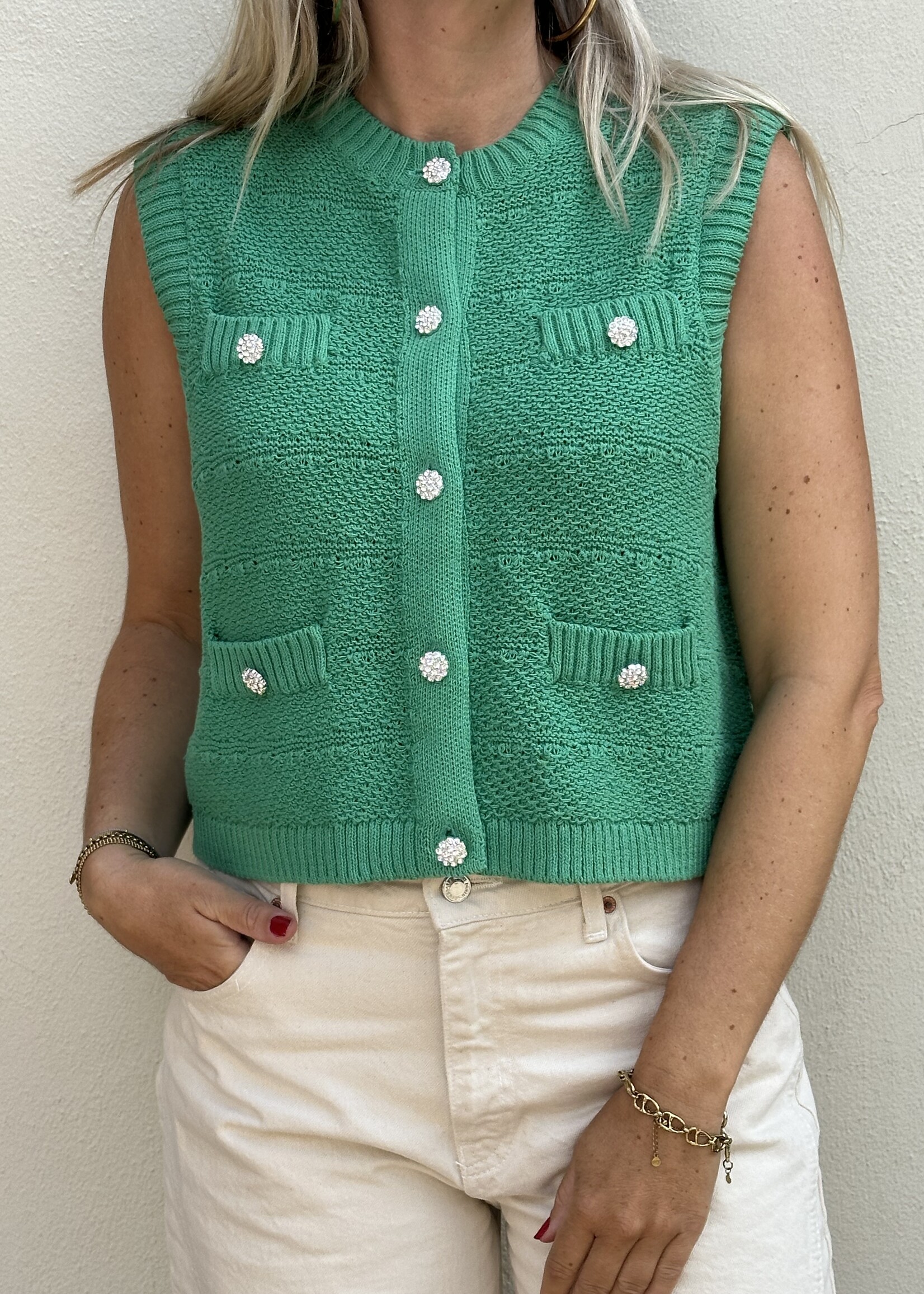 Pieces Pieces Jenna top - Groen