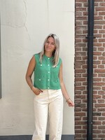 Pieces Pieces Jenna top - Groen