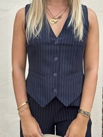 Pieces Pieces Bozzy Pinstripe Gilet-