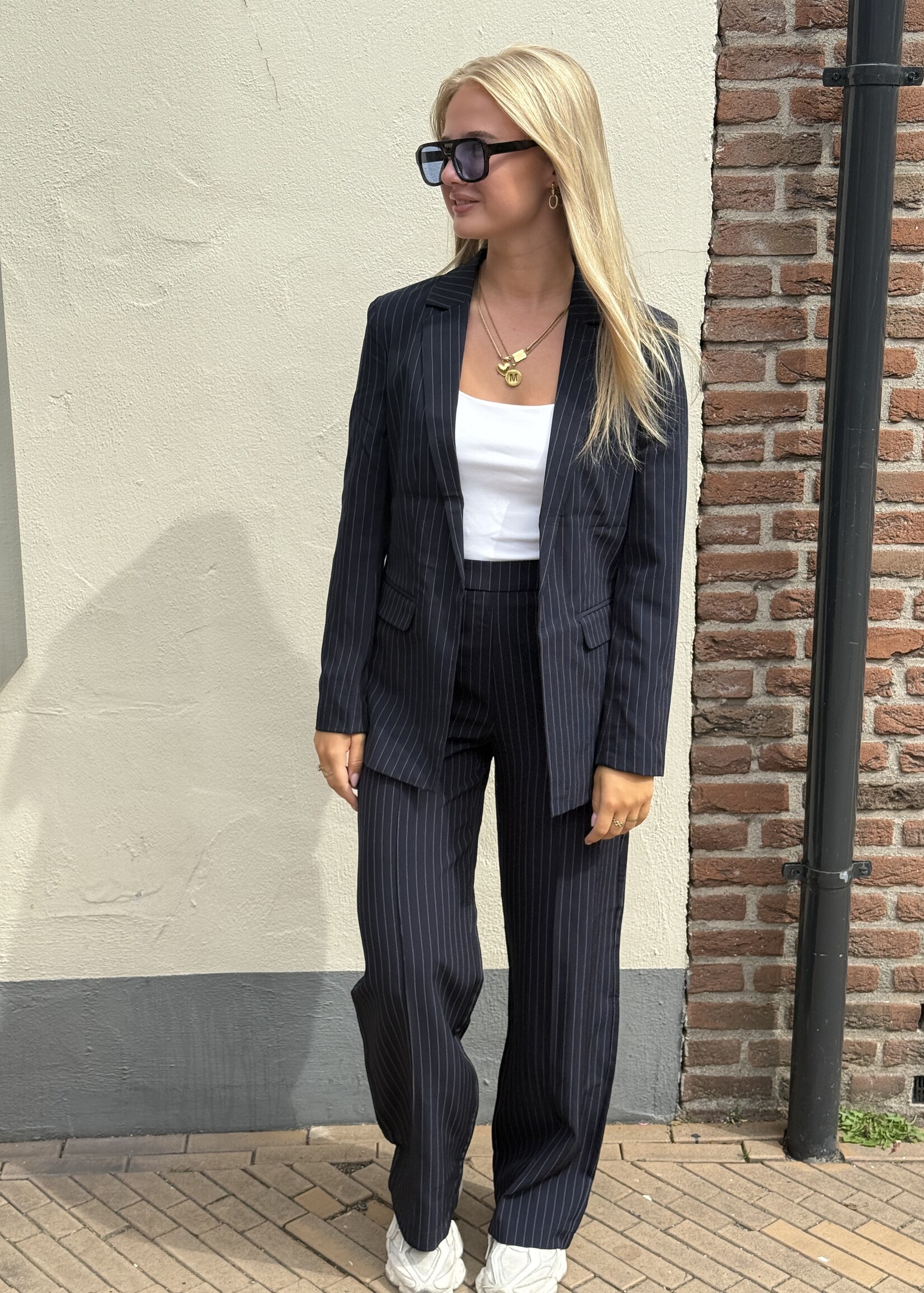 Pieces Pieces Bozzy Pinstripe Pants -