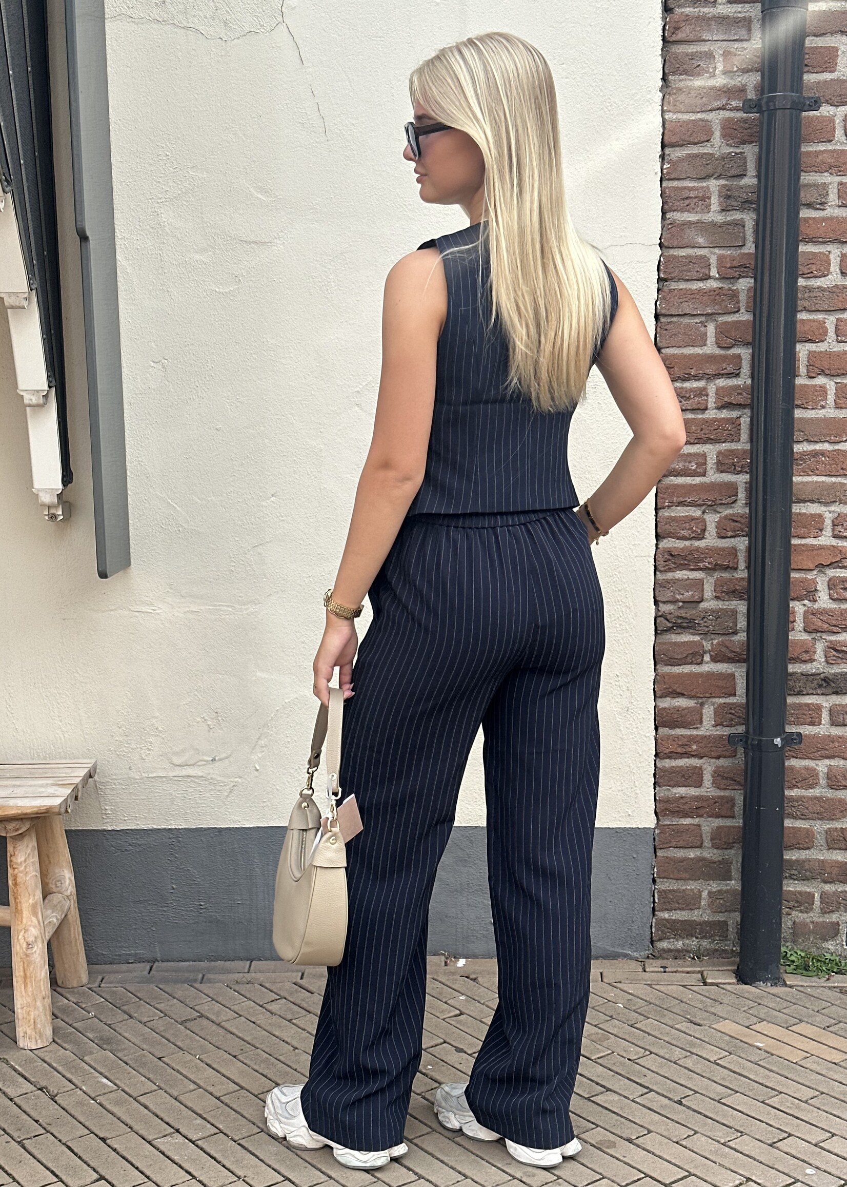 Pieces Pieces Bozzy Pinstripe Pants -