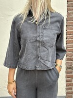 Pieces Pieces Jasmine Cropped denim shirt -