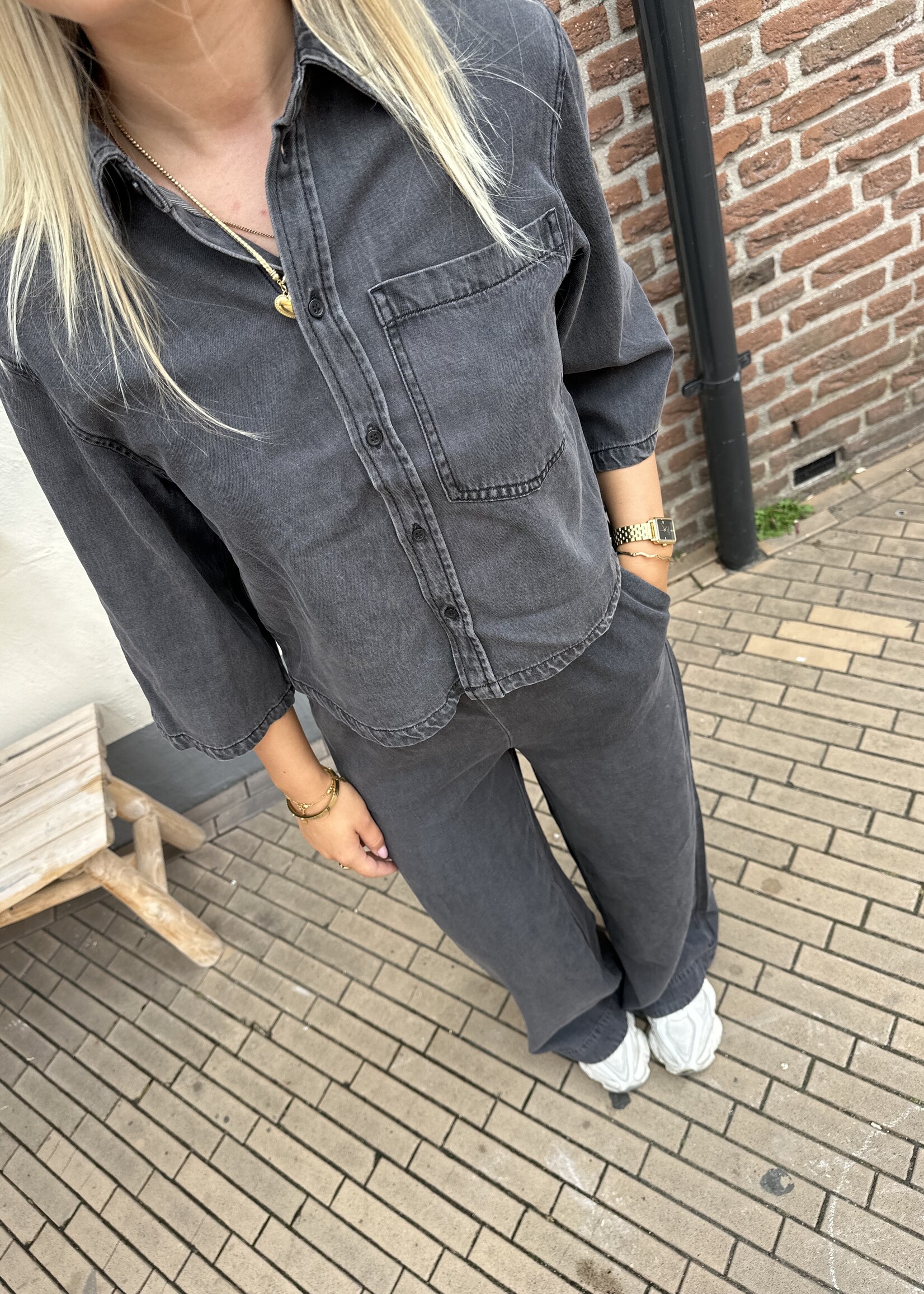 Pieces Pieces Jasmine Loose Denim Pants -
