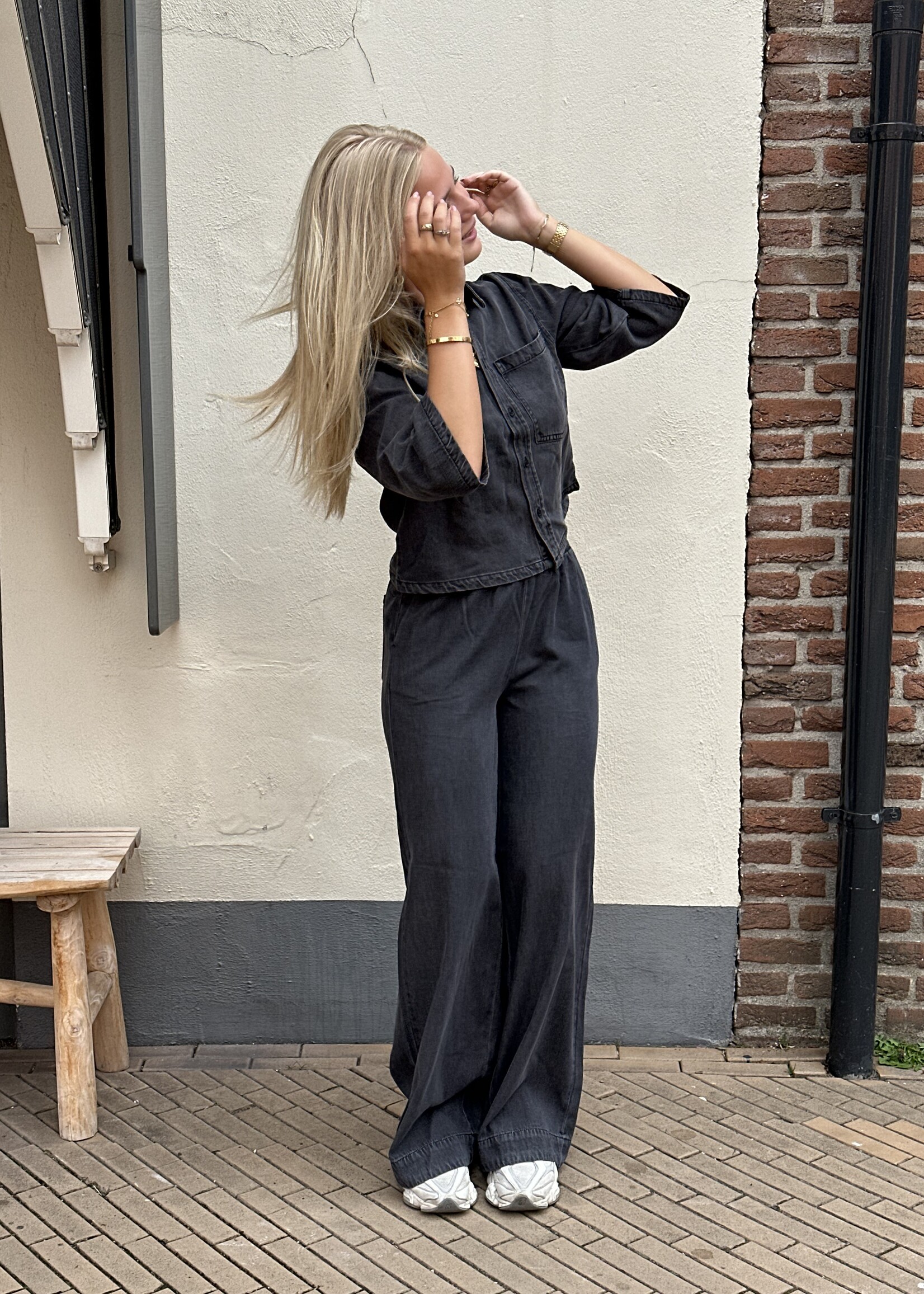 Pieces Pieces Jasmine Loose Denim Pants -