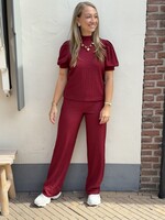 Pieces Pieces Jamal wide pants - red