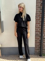 Pieces Pieces Jamal wide pants - black