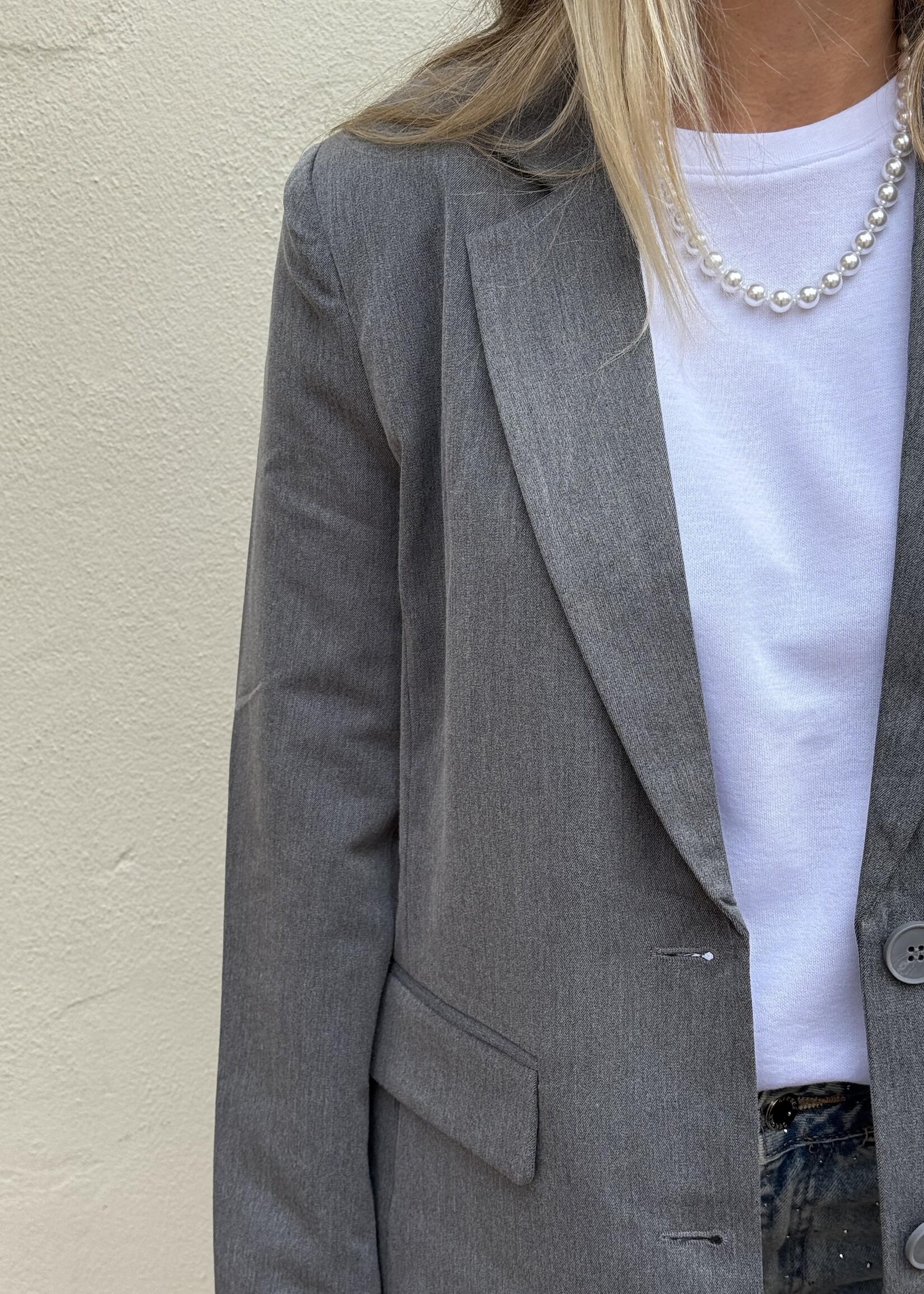 Pieces Pieces Kamil Loose blazer - dark grey