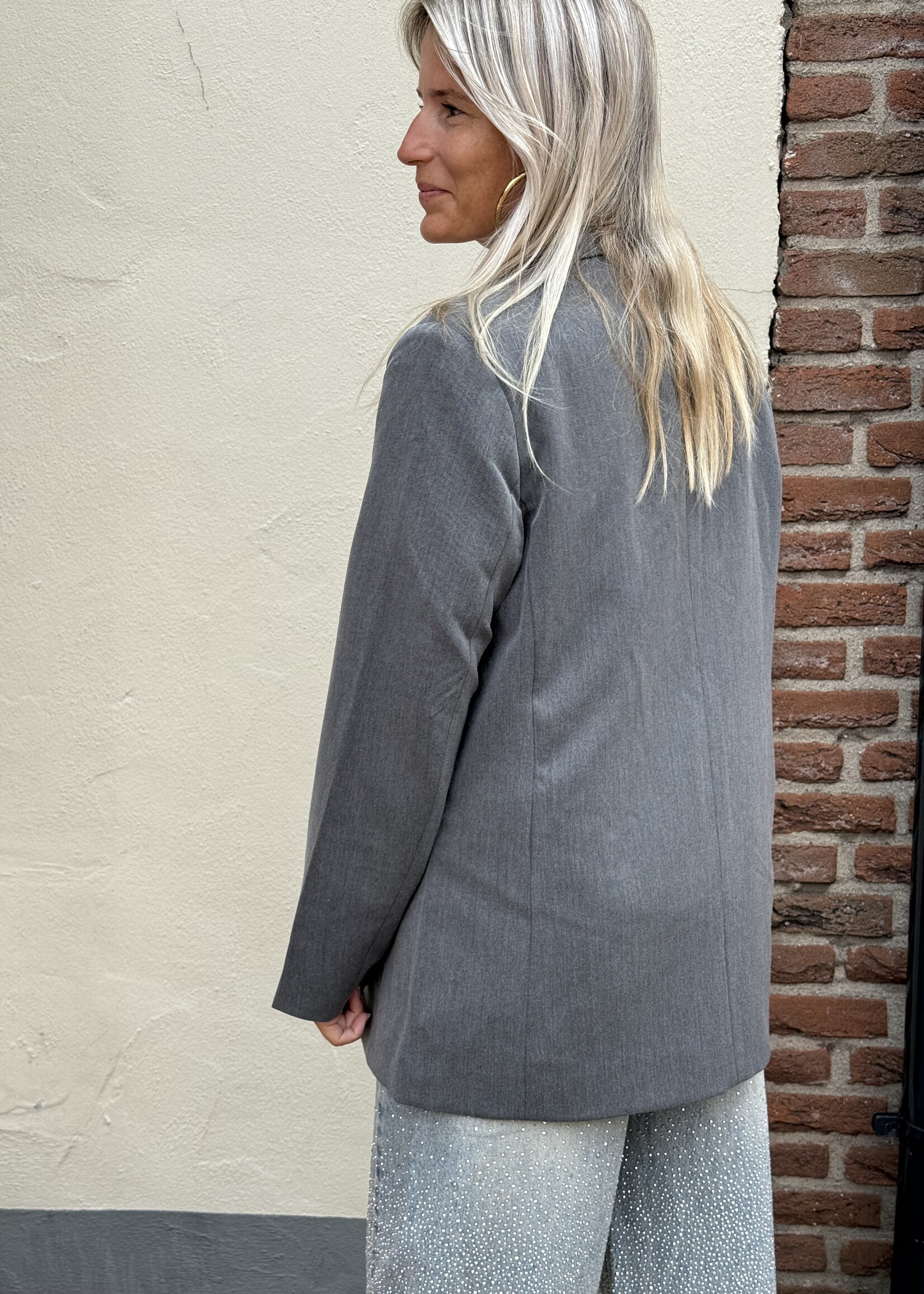 Pieces Pieces Kamil Loose blazer - dark grey