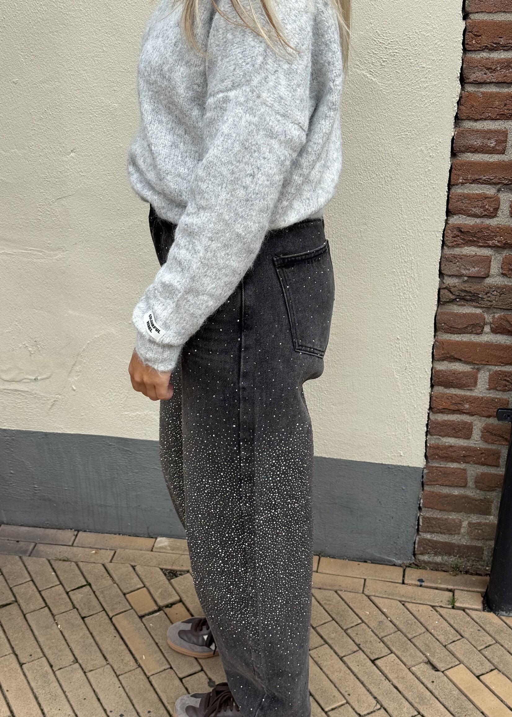 Sparkle jeans - grey