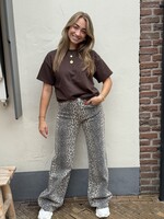Colourful Rebel Pieces Kylar oversized tee - bruin