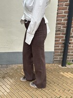 Queen Hearts Jeans Brown sparkle