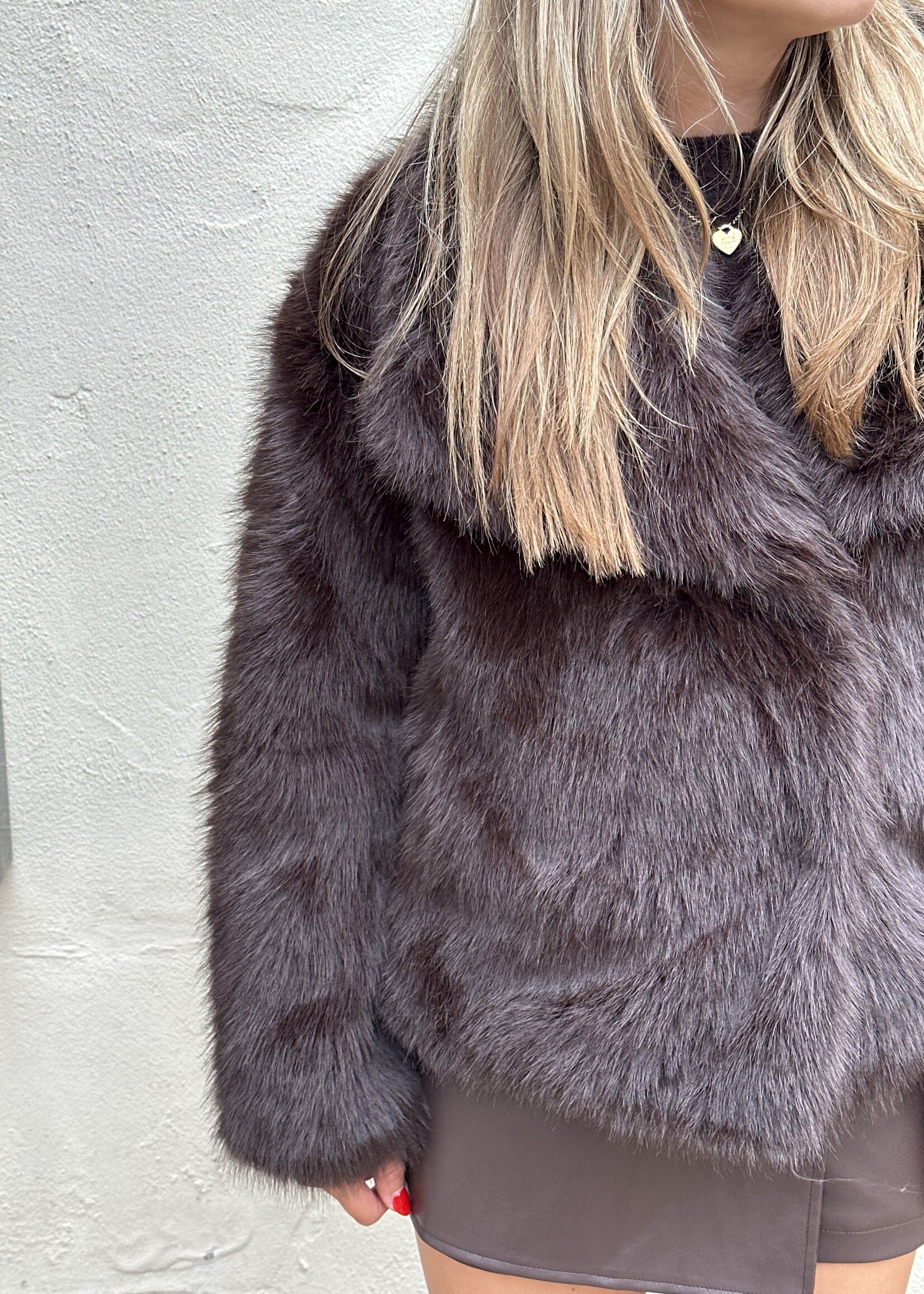 Faux bontjas - brown