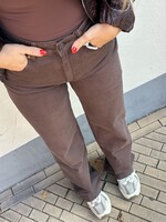 Queen Hearts Jeans wide leg - Brown