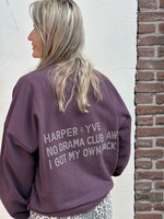 Harper & Yve Harper & Yve - Rhinestone sweater -dark fudge