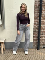 Queen Hearts Jeans Feline - grijs -