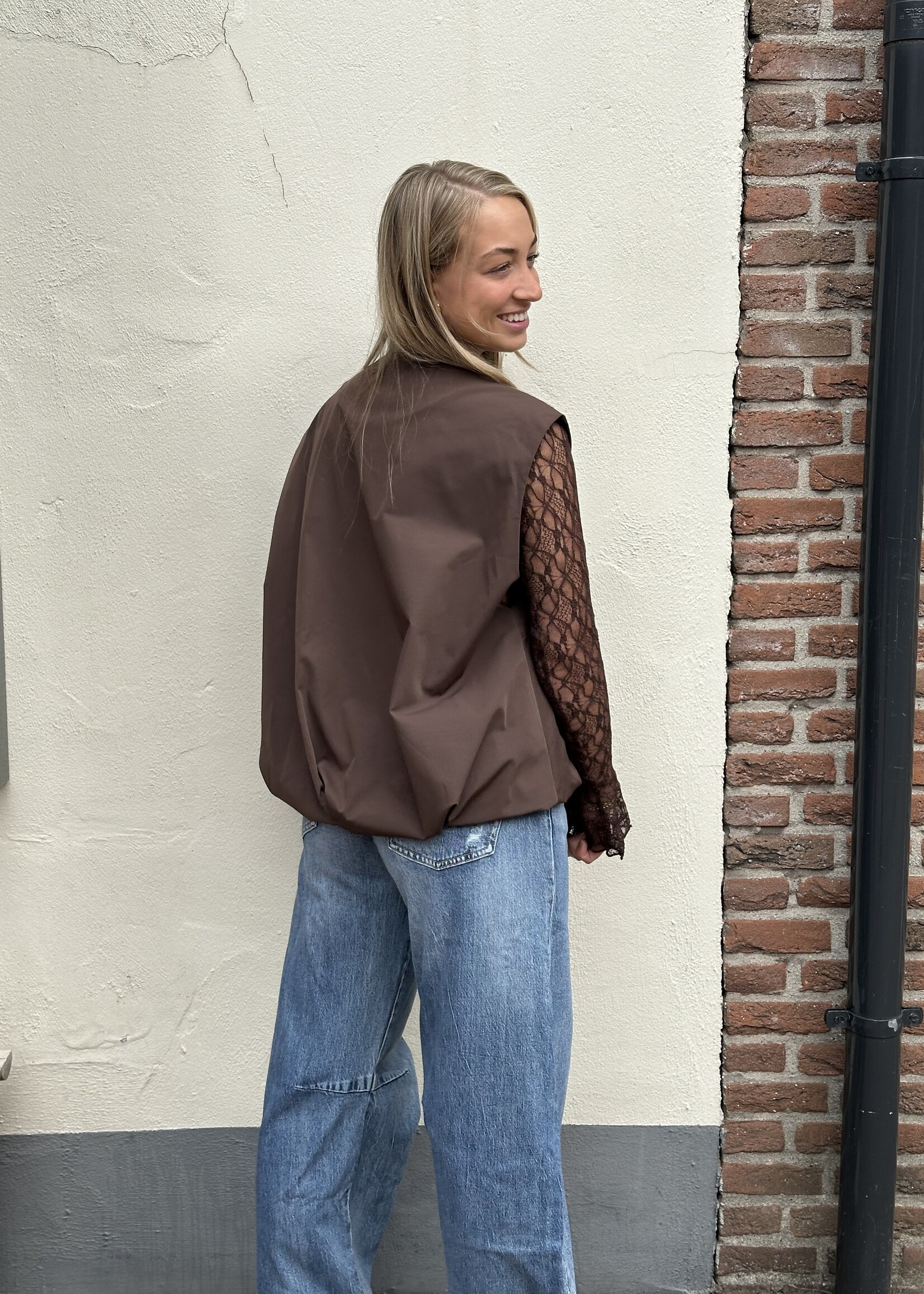 Gilet Oversized - brown