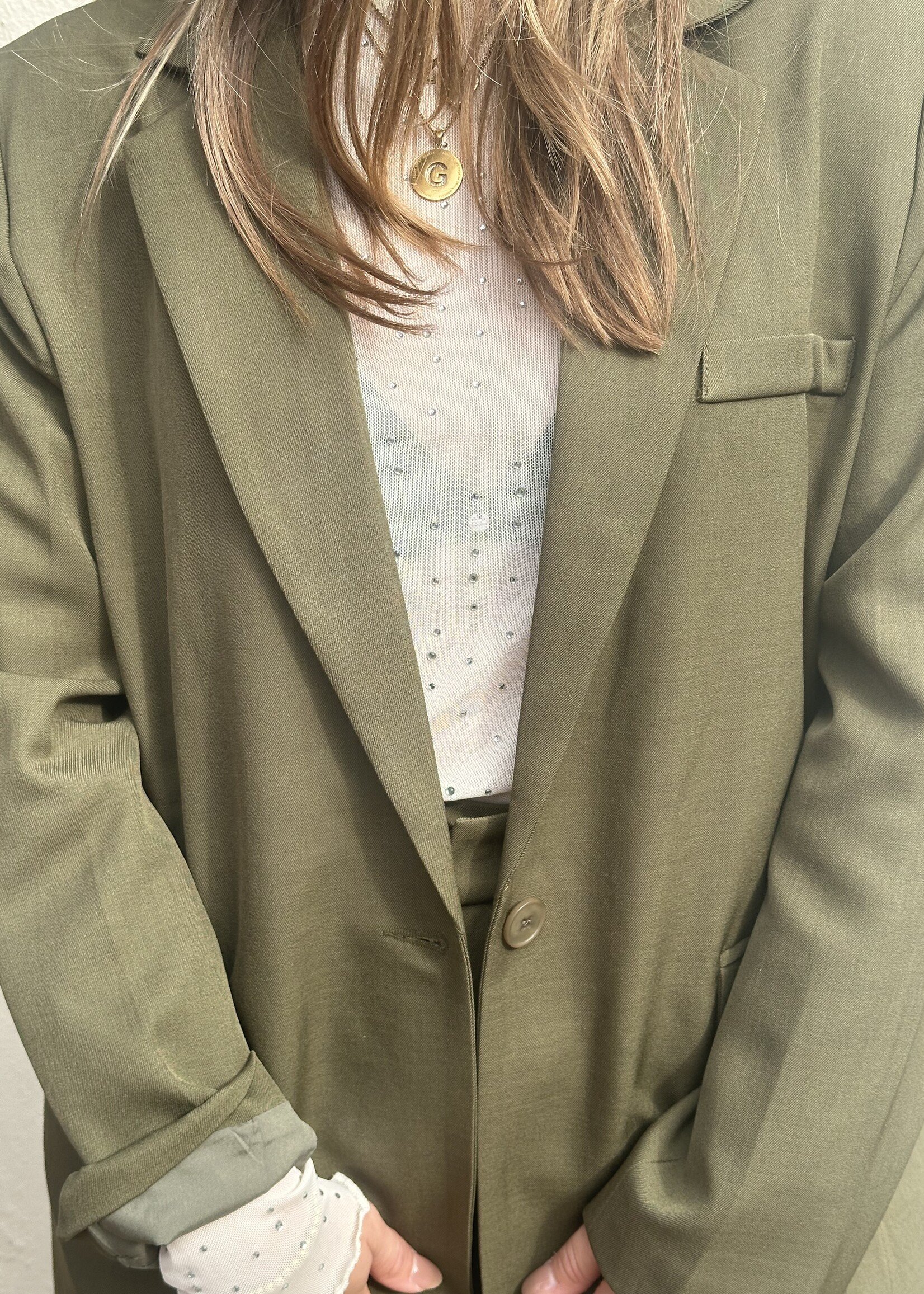 Ambika Blazer Bowie - Groen -