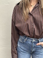 Blouse stripes brown - one size