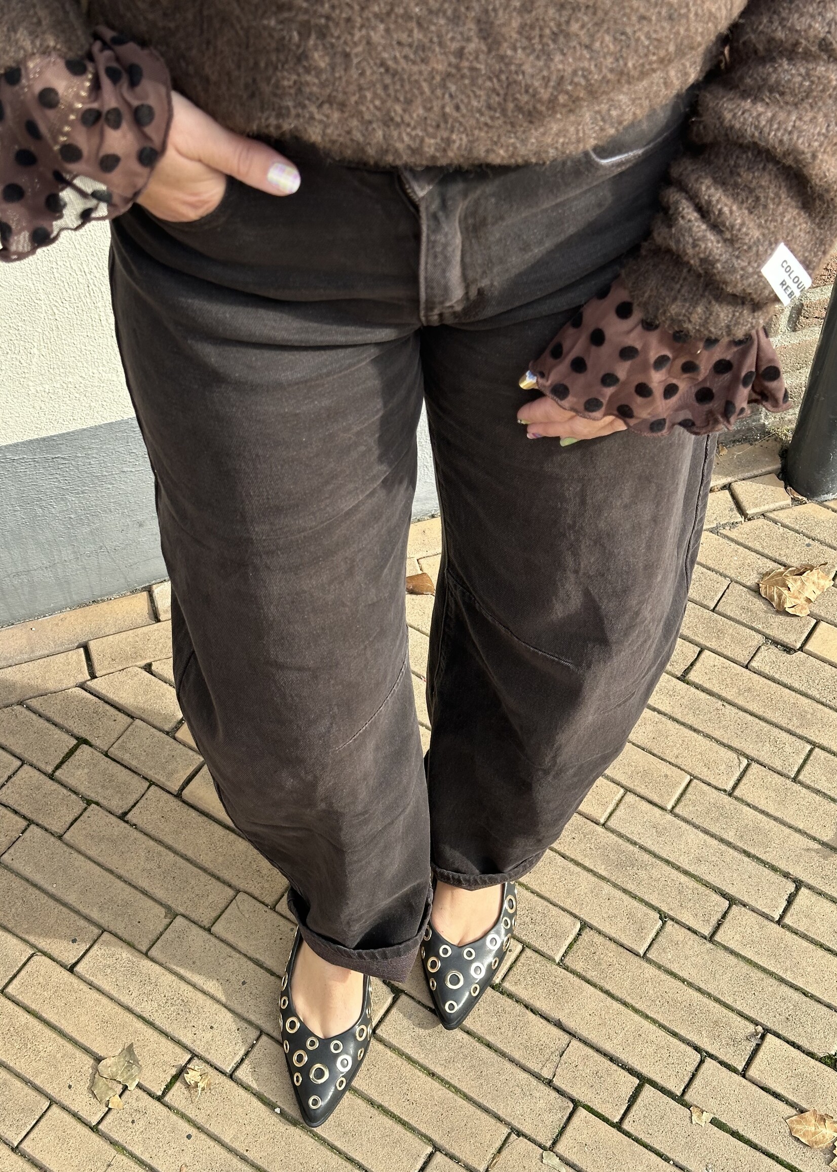Queen Hearts Jeans Feline - Brown -