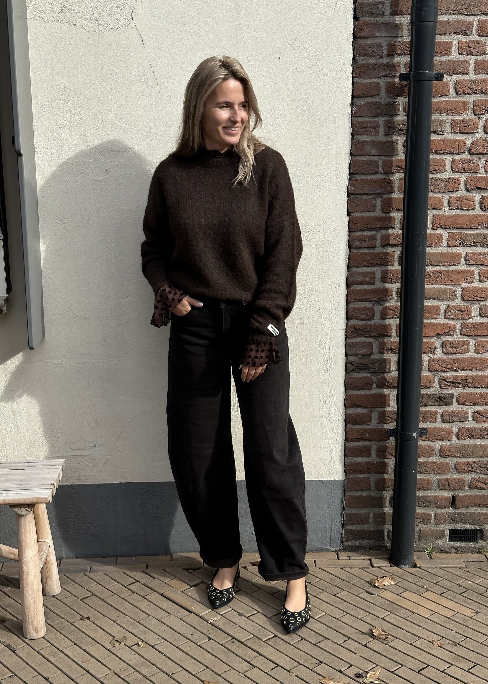 Queen Hearts Jeans Feline - Brown -