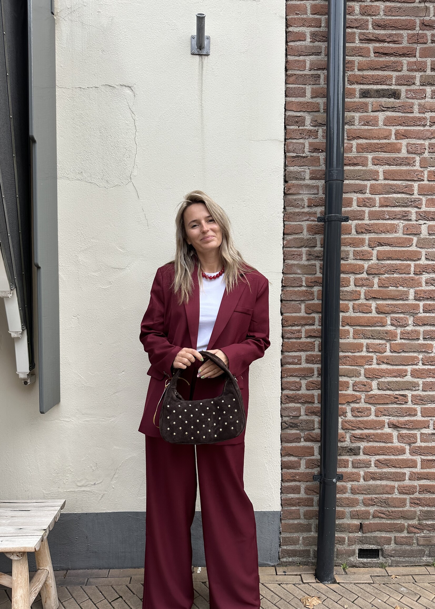 Ambika Blazer Bowie - Bordeaux -