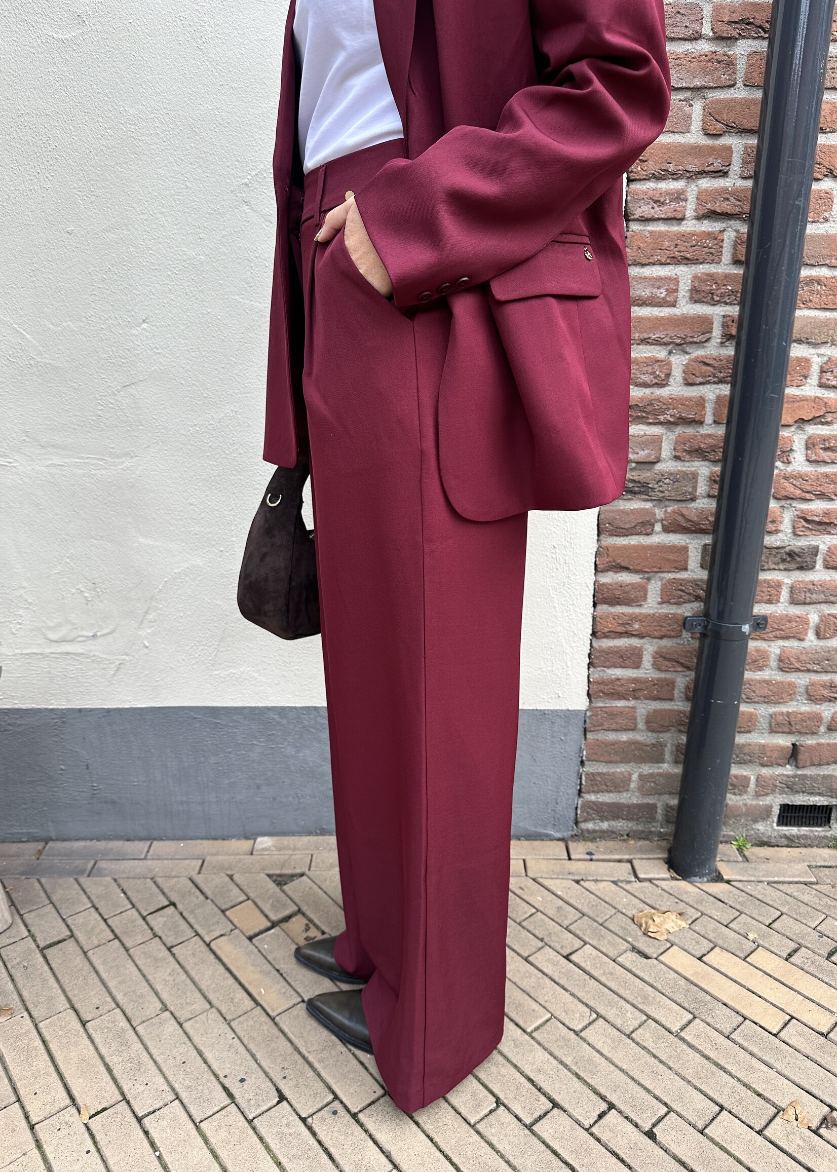 Ambika Pantalon Bowie - Bordeaux -