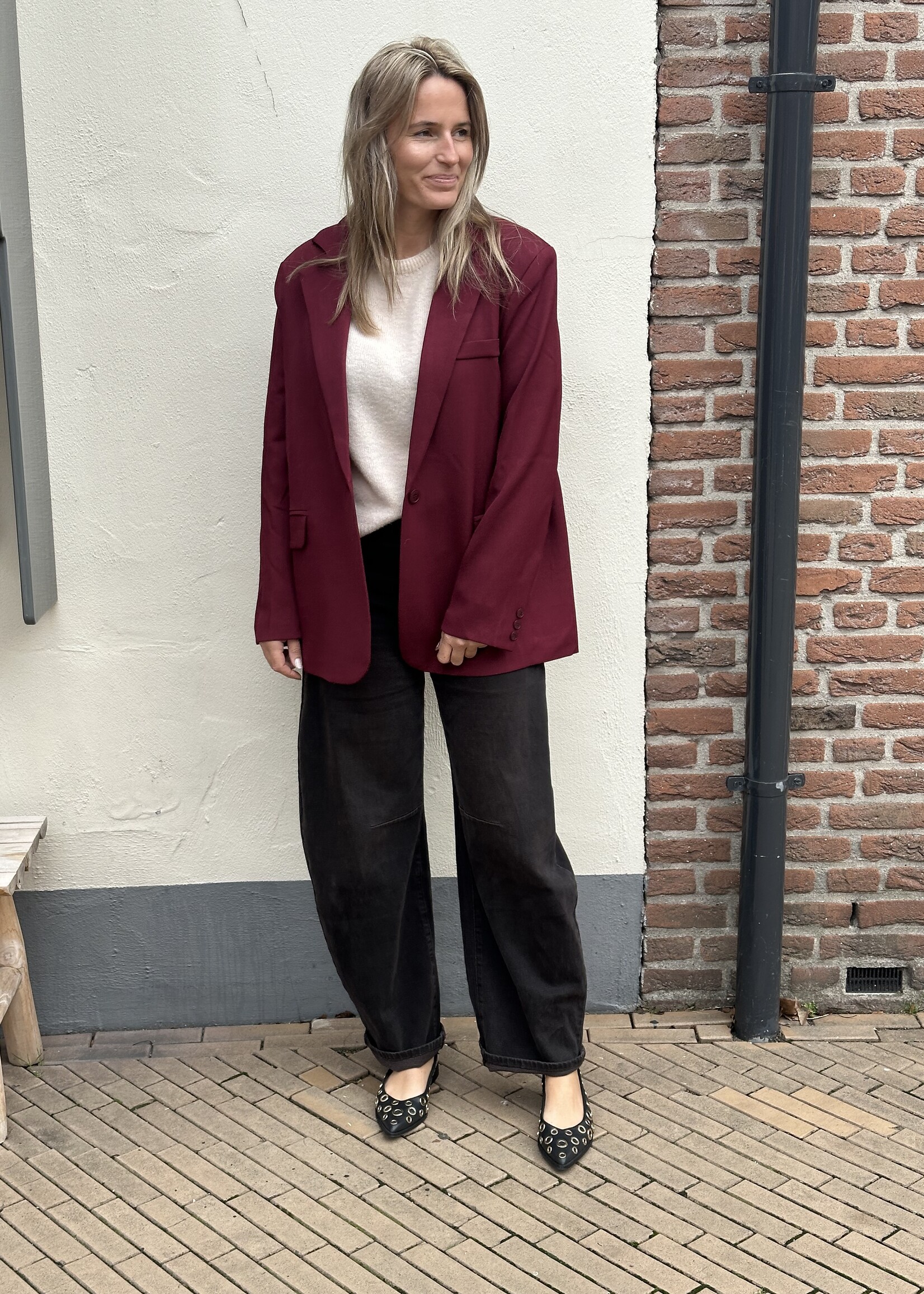 Ambika Blazer Bowie - Bordeaux -