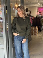 Pieces sweater groen