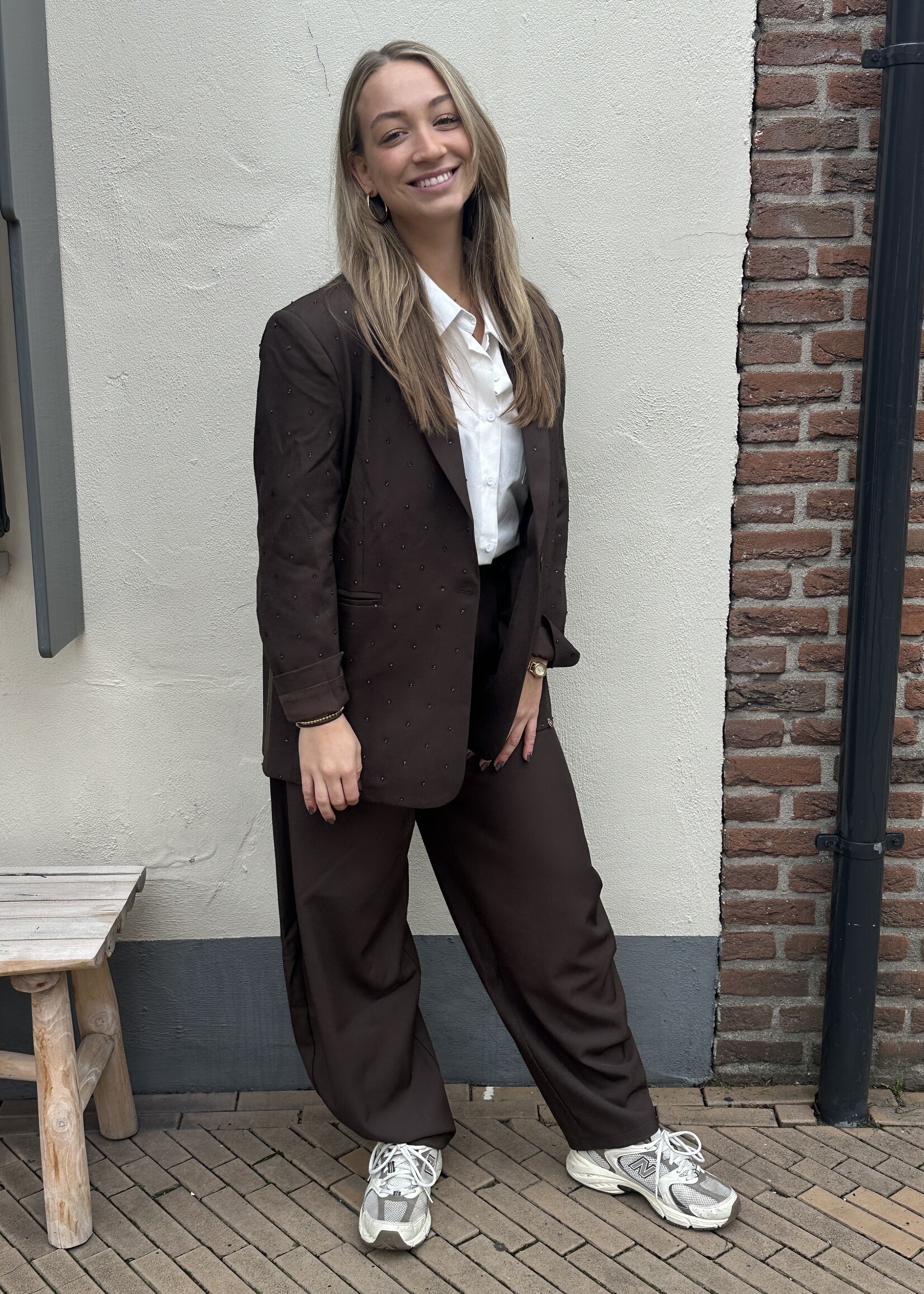 Ambika Blazer sparkles brown -