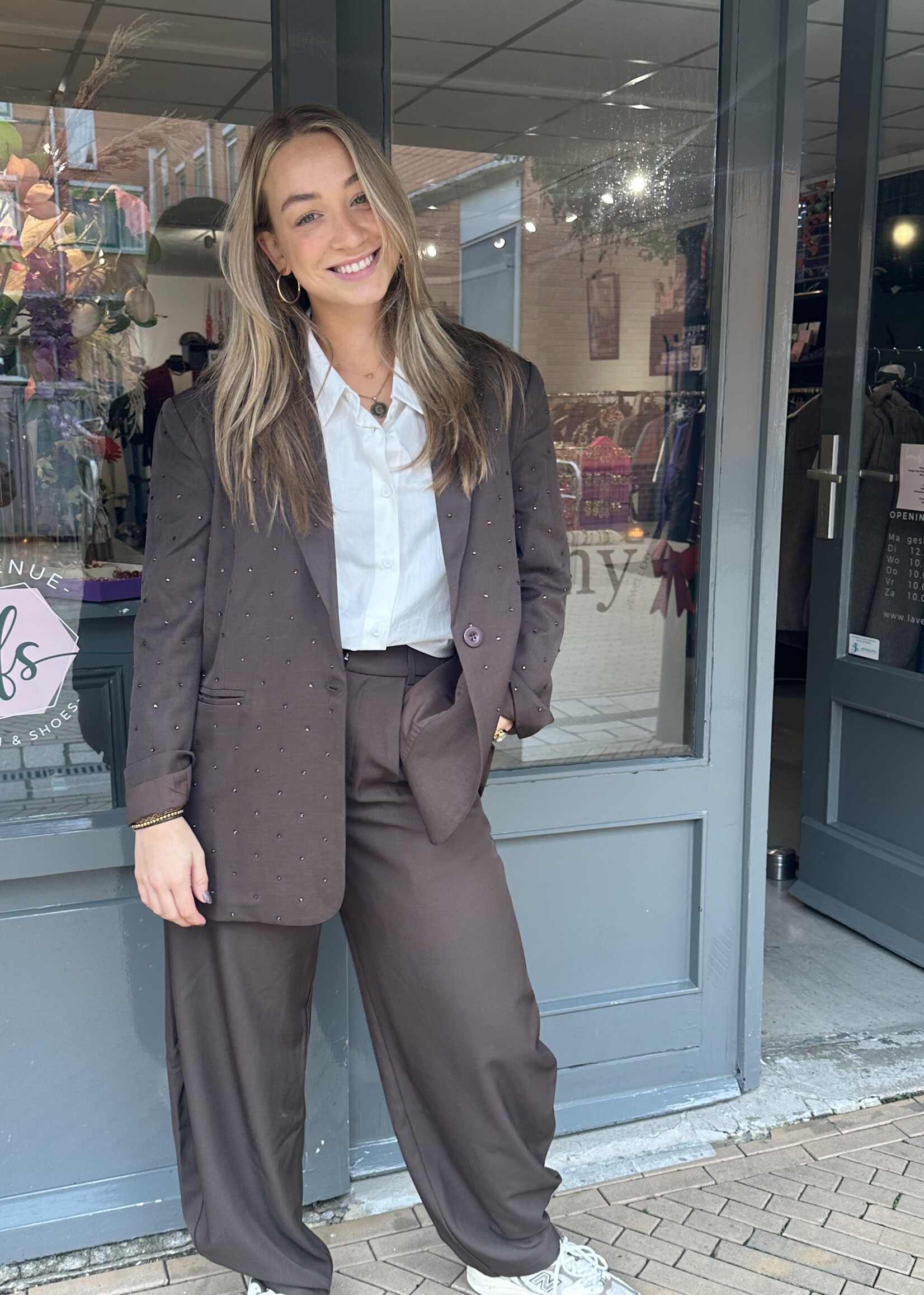 Ambika Blazer sparkles brown -