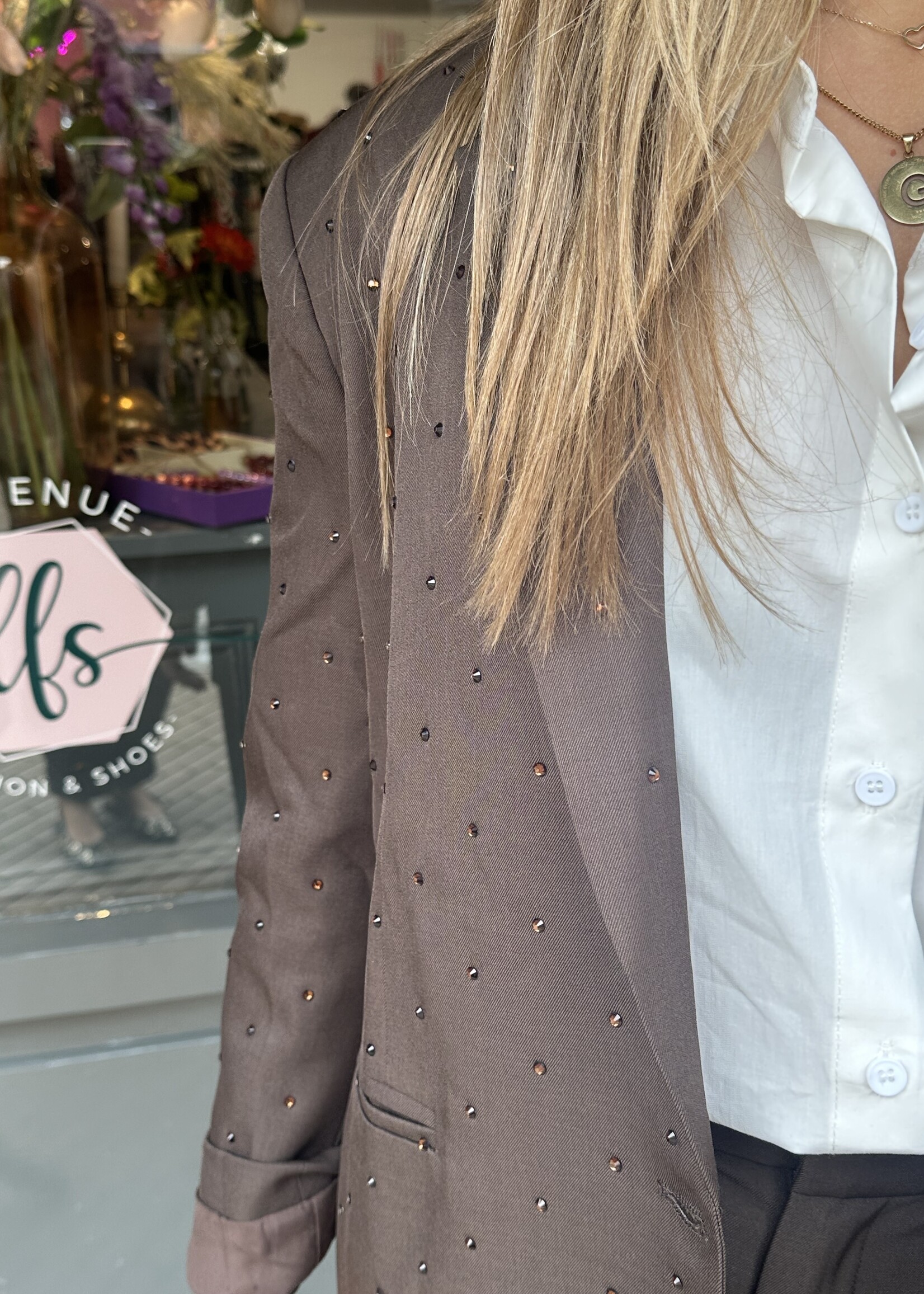 Ambika Blazer sparkles brown -