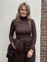 Basic kol top - brown