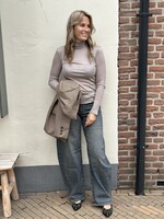 Basic kol top - taupe