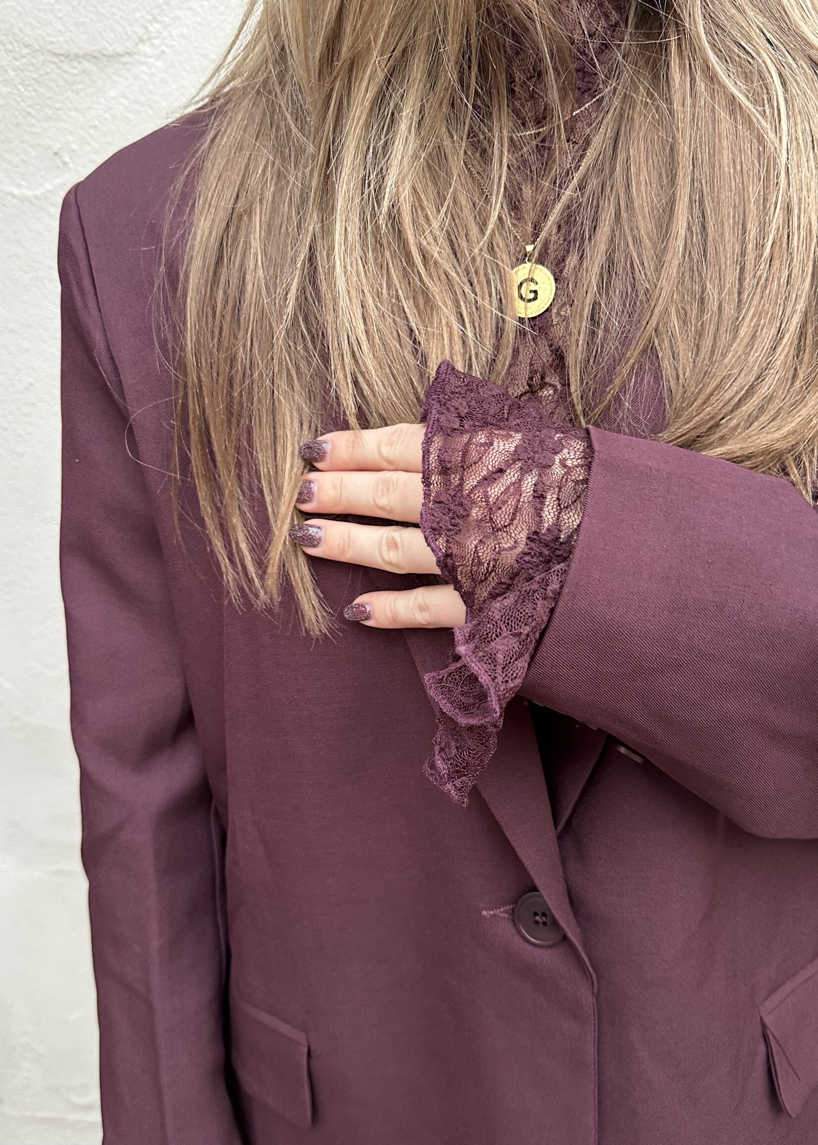 Ambika Blazer Wine red