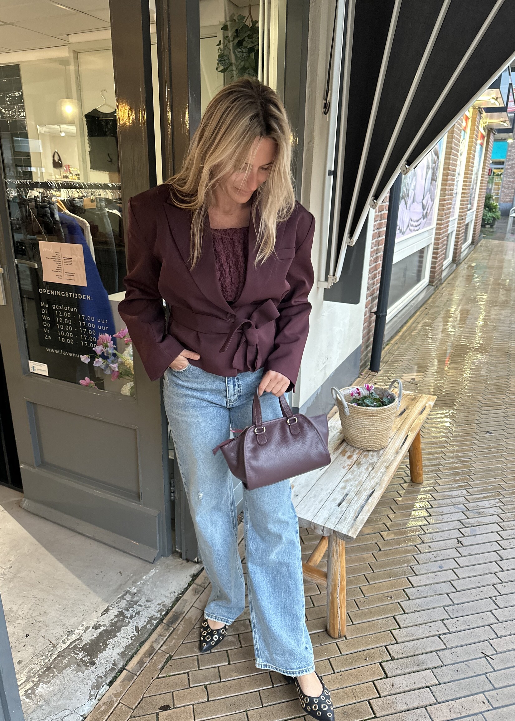 Ambika Blazer Odilia - Wine Red -