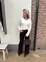 Ambika Trui schuine knoop - creme