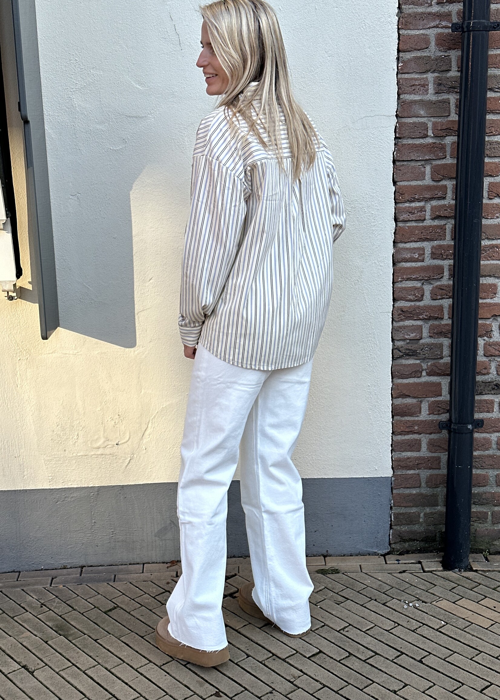 Ambika Blouse stripes - yellow