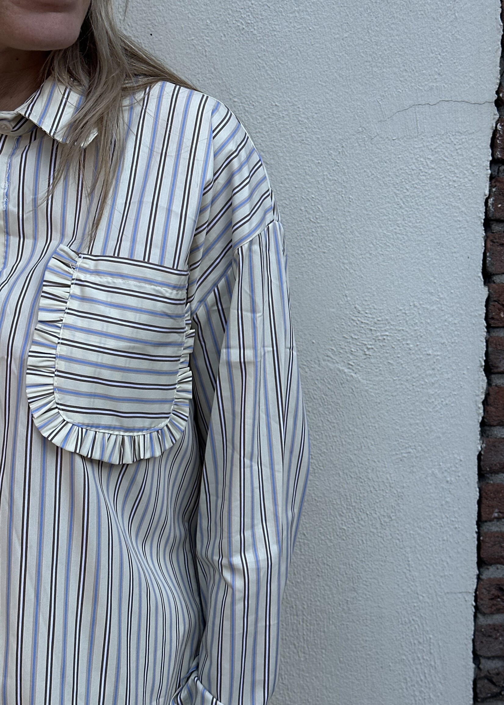 Ambika Blouse stripes - yellow