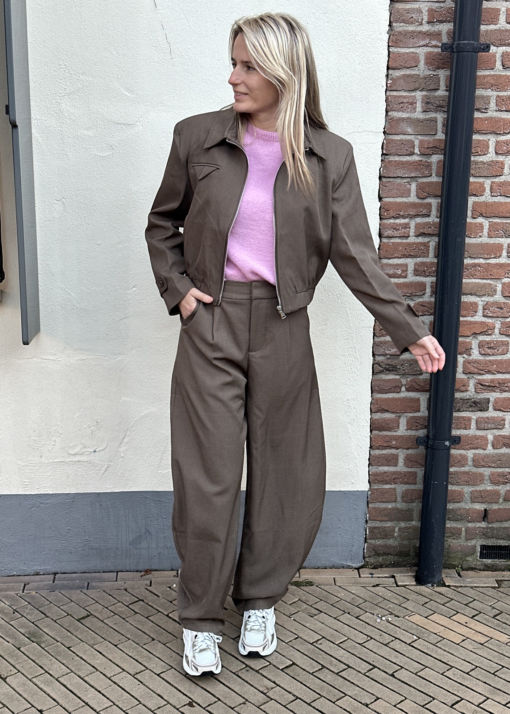 Ambika Balloon pantalon Anqi - Taupe