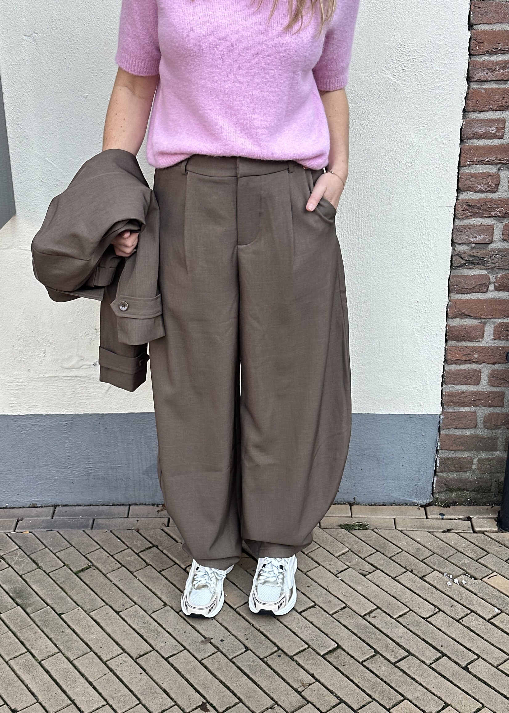 Ambika Balloon pantalon Anqi - Taupe