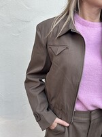 Ambika Blazer Cropped Anqi - Taupe