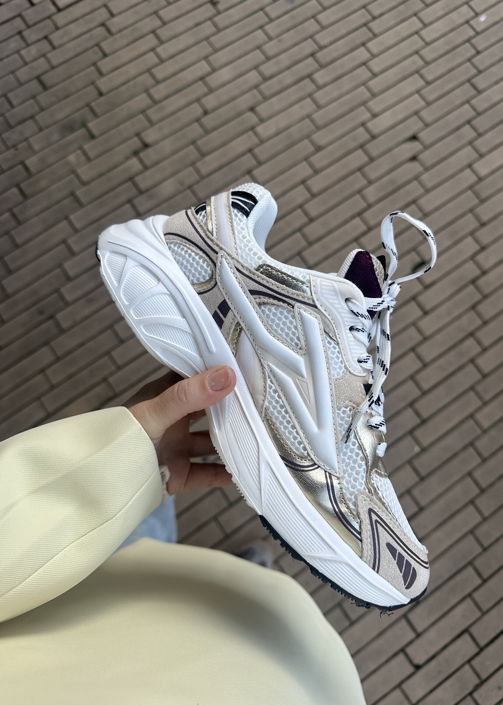 Posh by Poelman Posh by Poelman Sneakers - white beige