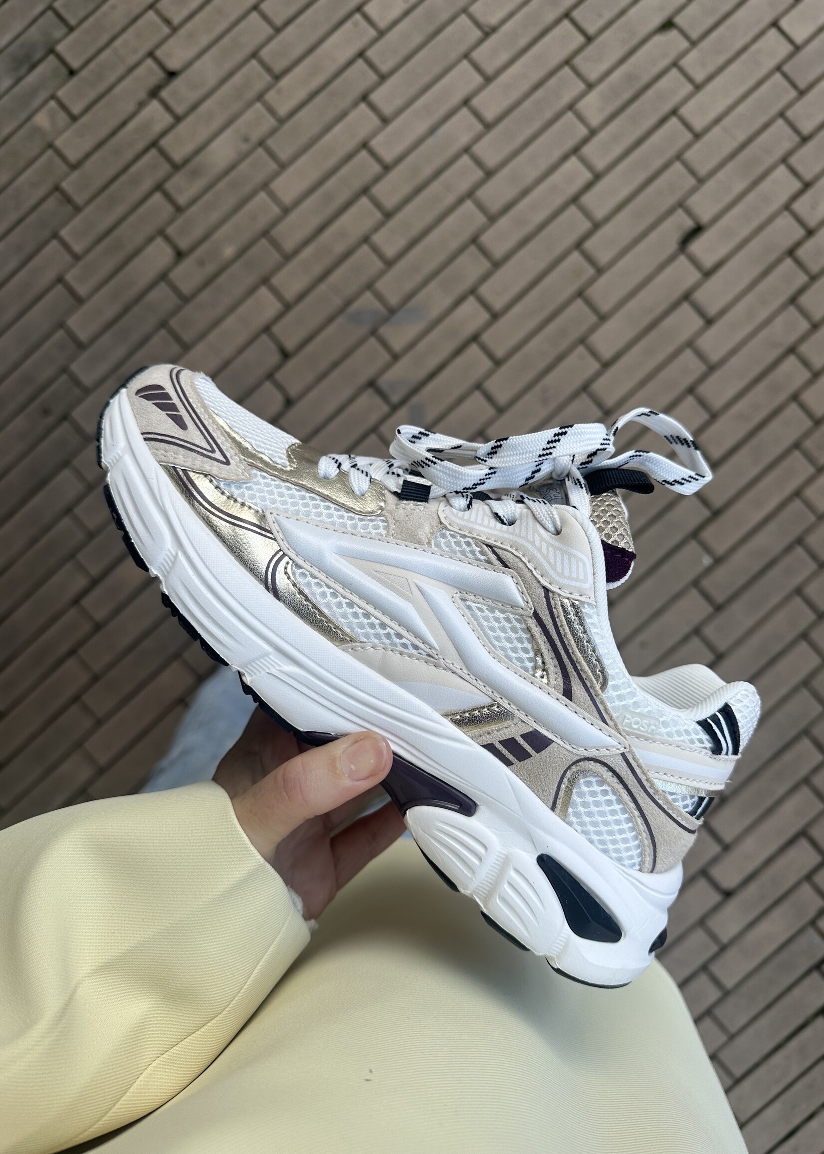 Posh by Poelman Posh by Poelman Sneakers - white beige