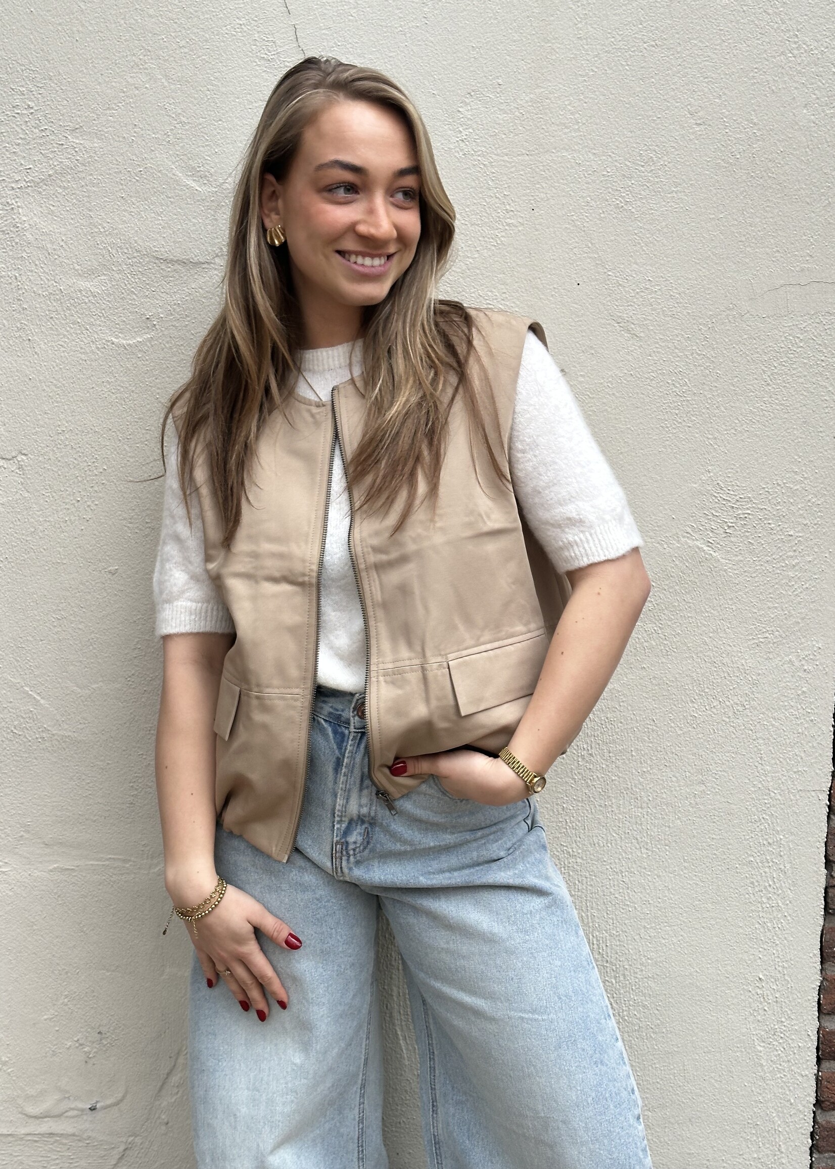 Pieces Pieces Bomber Vest