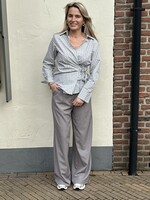 Overslagblouse ruit -