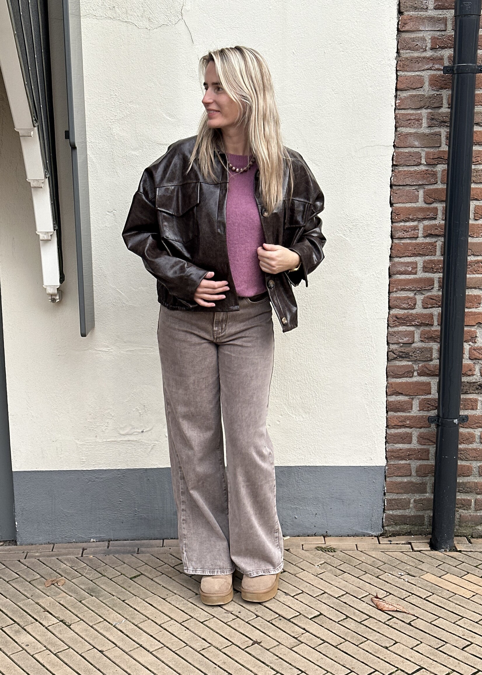 Trui Juna - old pink