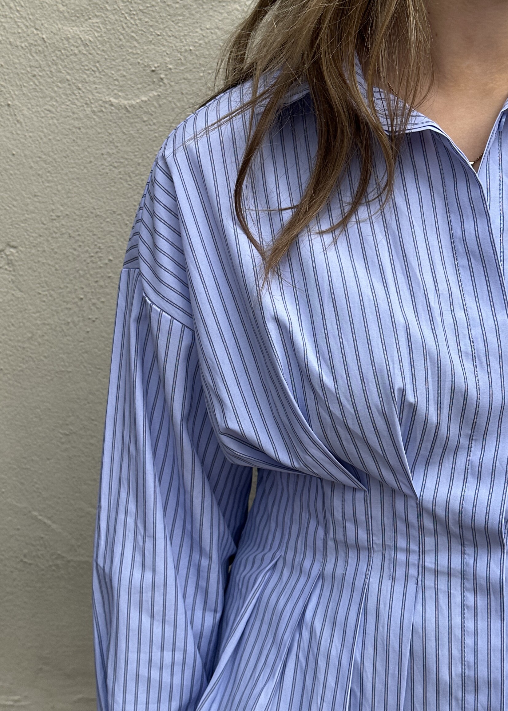Blouse stripes - blauw -