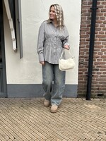 Ambika Blouse Evy stripes - taupe